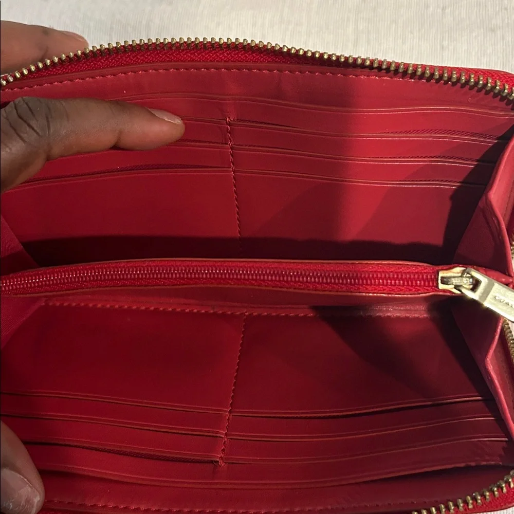 Coach long zippy wallet authentic